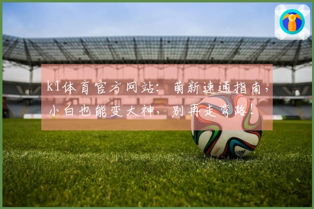 k1体育官方网站：萌新速通指南，小白也能变大神，别再走弯路！